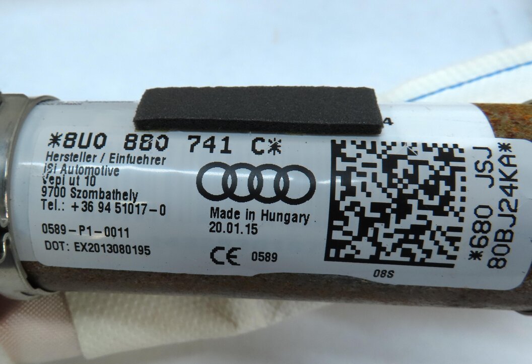 Thumbnail 6: 2015-2018 AUDI Q3 (8U) LEFT DRIVER ROOF SRS SIDE CURTAIN AIRBAG AIR BAG