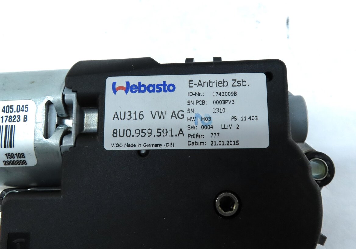 Thumbnail 6: 2015-2018 AUDI Q3 (8U) SUNROOF SUN ROOF WINDOW MOTOR