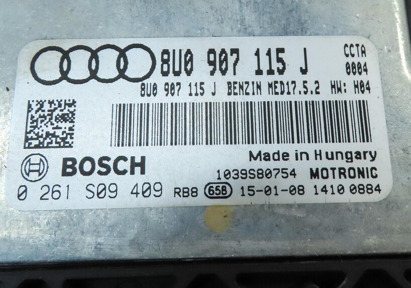 Thumbnail 7: 2015 AUDI Q3 (8U) 2.0L SPEEDOMETER IMMOBILIZER LOCK BODY ENGINE MODULE & KEY SET