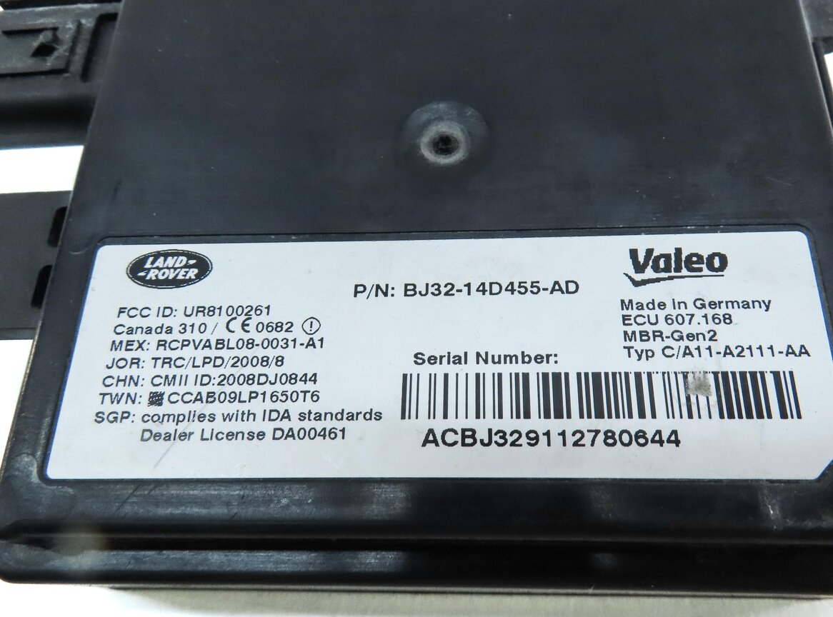 Thumbnail 4: 2012 LAND RANGE ROVER EVOQUE (L538) BLIND SPOT RADAR SENSOR CONTROL MODULE