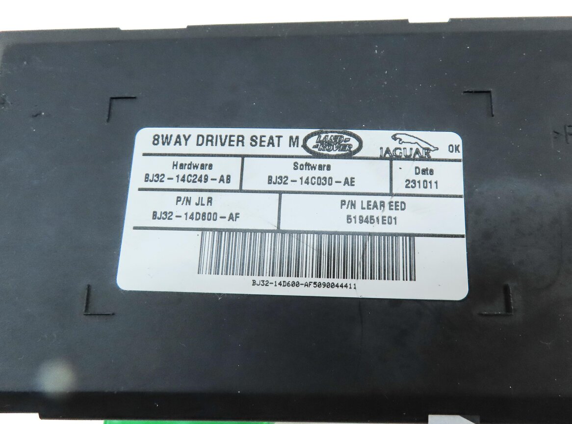 Thumbnail 4: 2012 LAND RANGE ROVER EVOQUE (L538) FRONT LEFT DRIVER SEAT CONTROL MODULE
