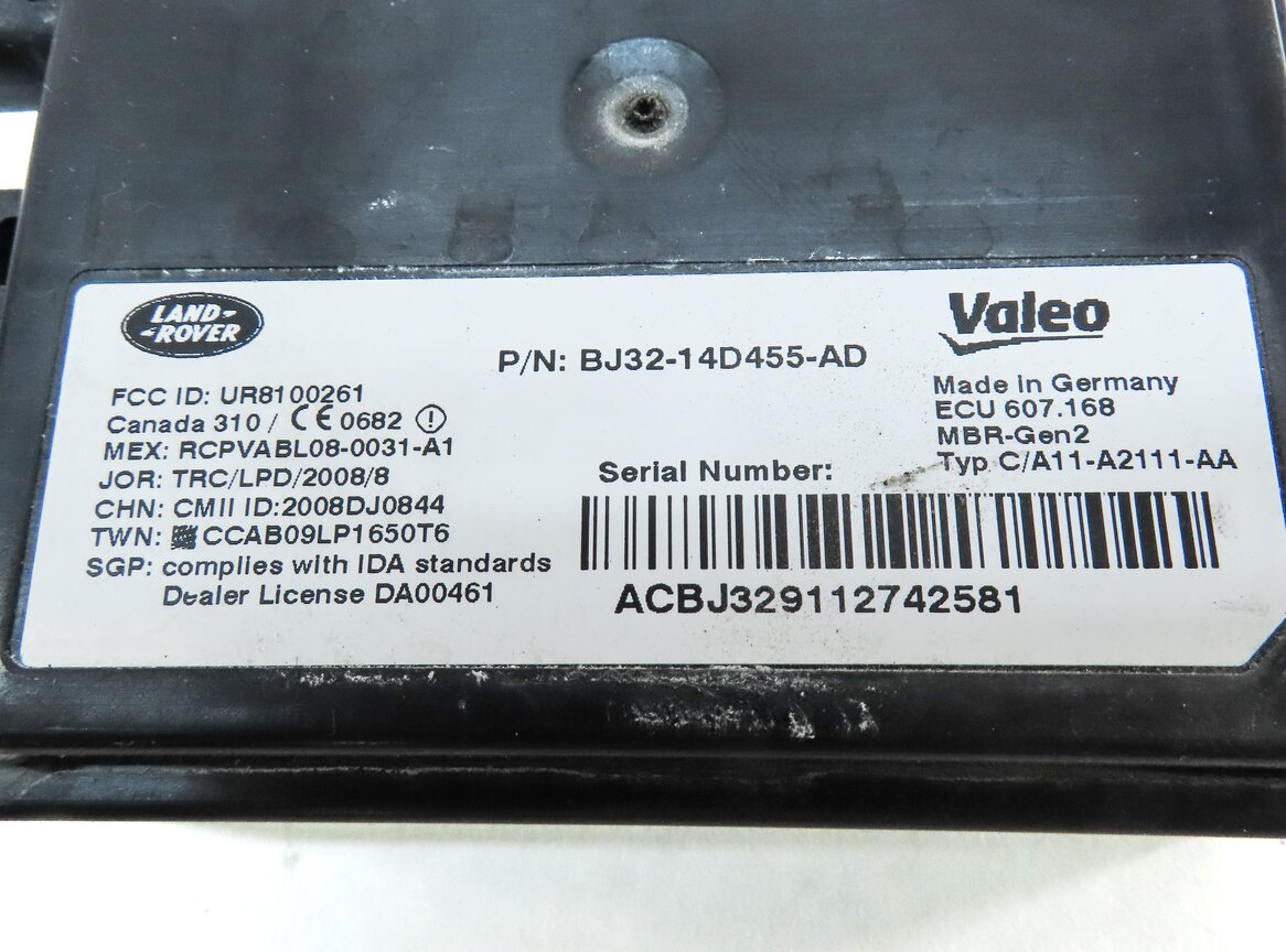 Thumbnail 4: 2012 LAND RANGE ROVER EVOQUE (L538) BLIND SPOT RADAR SENSOR CONTROL MODULE