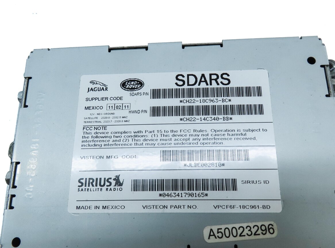 Thumbnail 4: 2012 LAND RANGE ROVER EVOQUE (L538) SIRIUS SATELLITE RADIO CONTROL MODULE