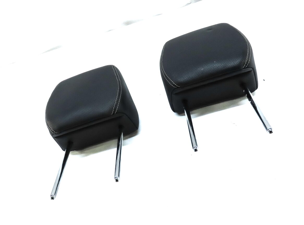 Thumbnail 3: 12-19 RANGE ROVER EVOQUE FRONT LEFT RIGHT HEADREST PERFORATED TAURUS EBONY BLACK