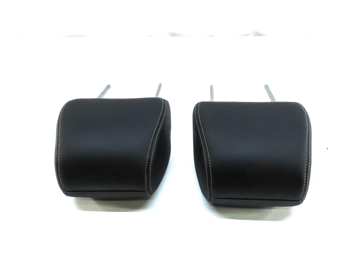 Thumbnail 5: 12-19 RANGE ROVER EVOQUE FRONT LEFT RIGHT HEADREST PERFORATED TAURUS EBONY BLACK