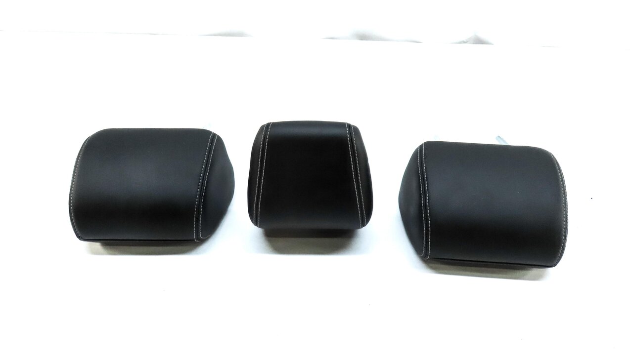 Thumbnail 5: 12-19 RANGE ROVER EVOQUE REAR LEFT RIGHT CENTER HEADREST PERFORATED EBONY BLACK