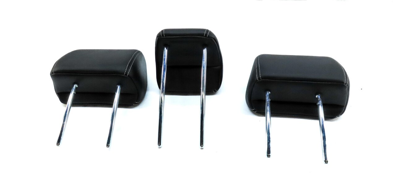Thumbnail 6: 12-19 RANGE ROVER EVOQUE REAR LEFT RIGHT CENTER HEADREST PERFORATED EBONY BLACK