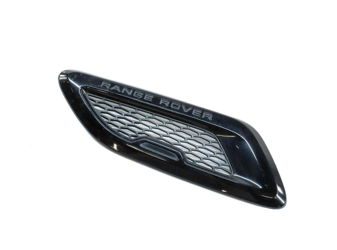 2012 LAND RANGE ROVER EVOQUE (L538) FRONT LEFT DRIVER HOOD GRILLE TRIM (BLACK)