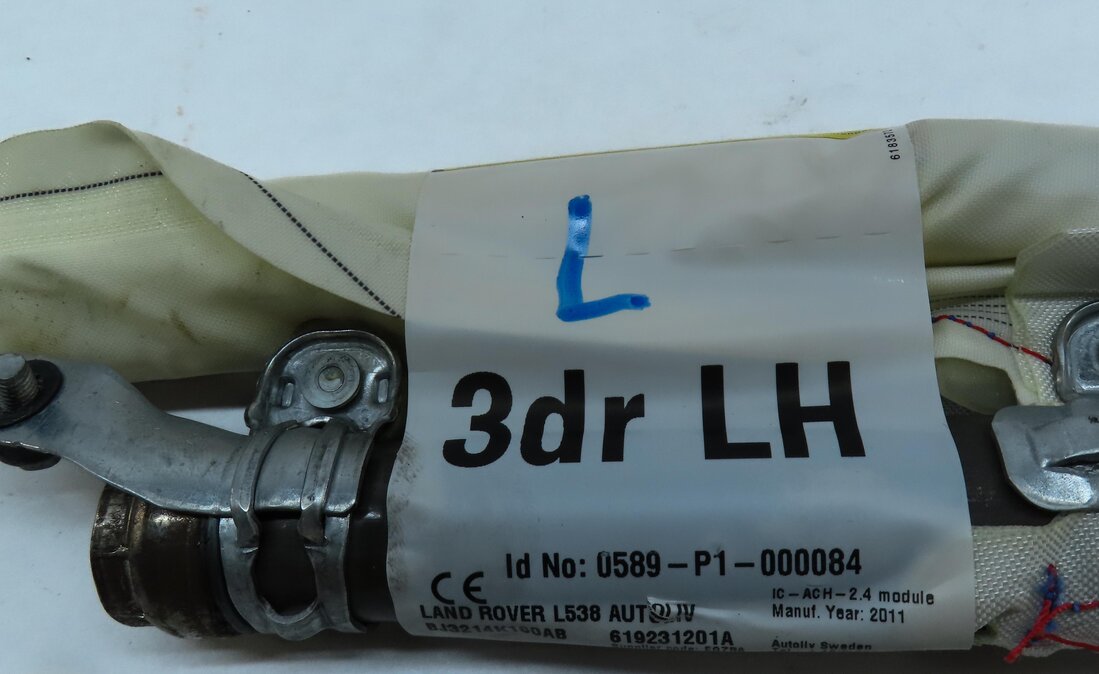 Thumbnail 5: 12-17 LAND RANGE ROVER EVOQUE L538 LEFT DRIVER SIDE ROOF CURTAIN AIRBAG AIR BAG
