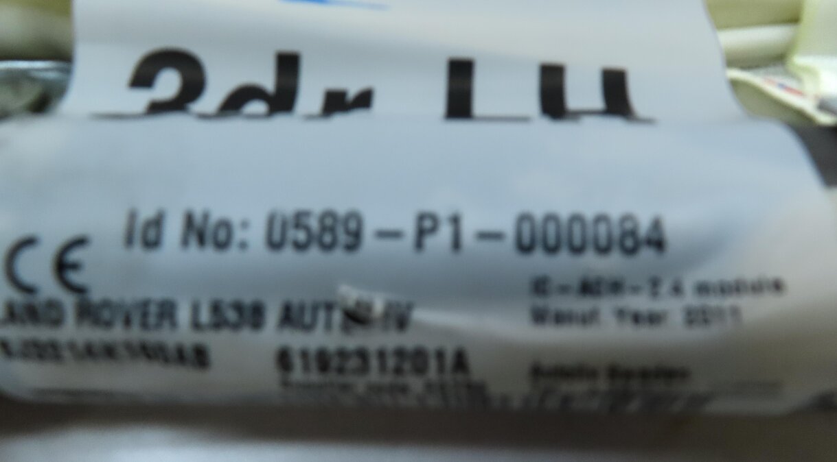 Thumbnail 6: 12-17 LAND RANGE ROVER EVOQUE L538 LEFT DRIVER SIDE ROOF CURTAIN AIRBAG AIR BAG
