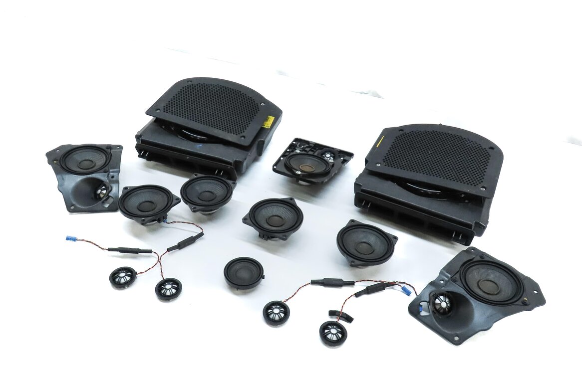 Thumbnail 1: 2015 BMW 750Li (F01) FRONT REAR LEFT RIGHT DOOR DASH DECK SPEAKER SET 14