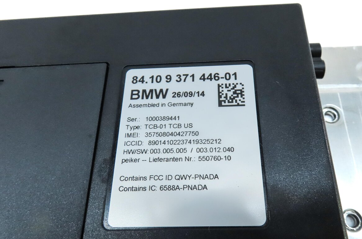 Thumbnail 4: 2015 BMW 750Li (F01) PHONE CONNECTION BLUETOOTH CONTROL MODULE 84109371446