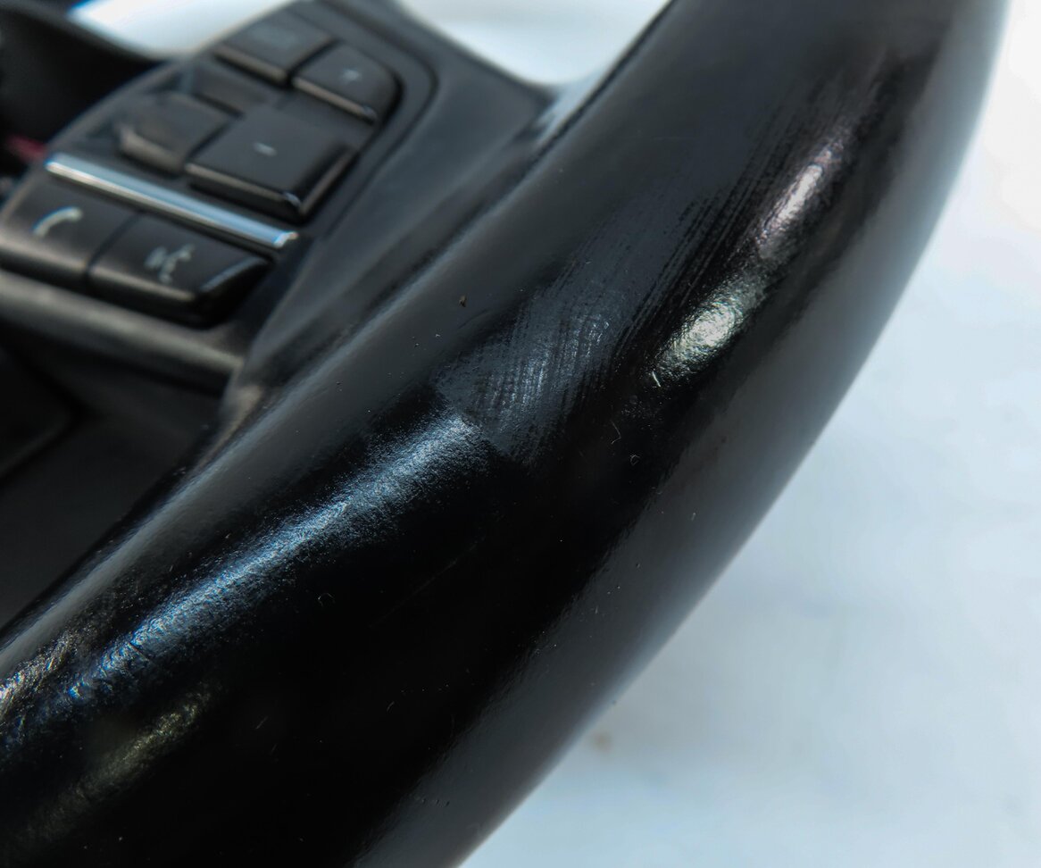 Thumbnail 7: 14-17 BMW 5 GT 7 SERIES F01 F07 3 SPOKE SPORT STEERING WHEEL w/ SWITCHES (BLACK)