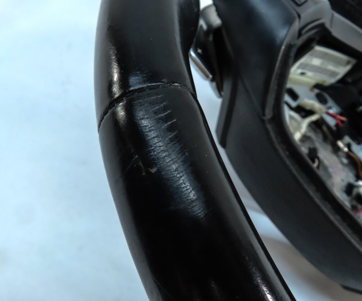 Thumbnail 8: 14-17 BMW 5 GT 7 SERIES F01 F07 3 SPOKE SPORT STEERING WHEEL w/ SWITCHES (BLACK)