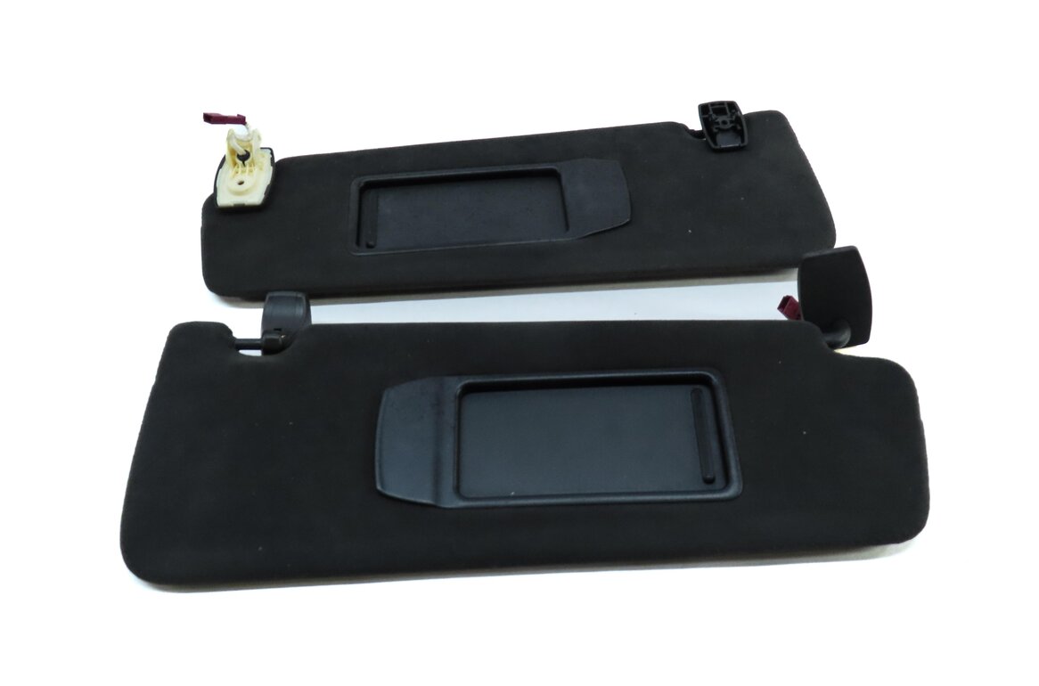 Thumbnail 2: 09-15 BMW 740i 750i 760i (F01 F02 F04) FRONT LEFT & RIGHT SUN VISOR SET (BLACK)