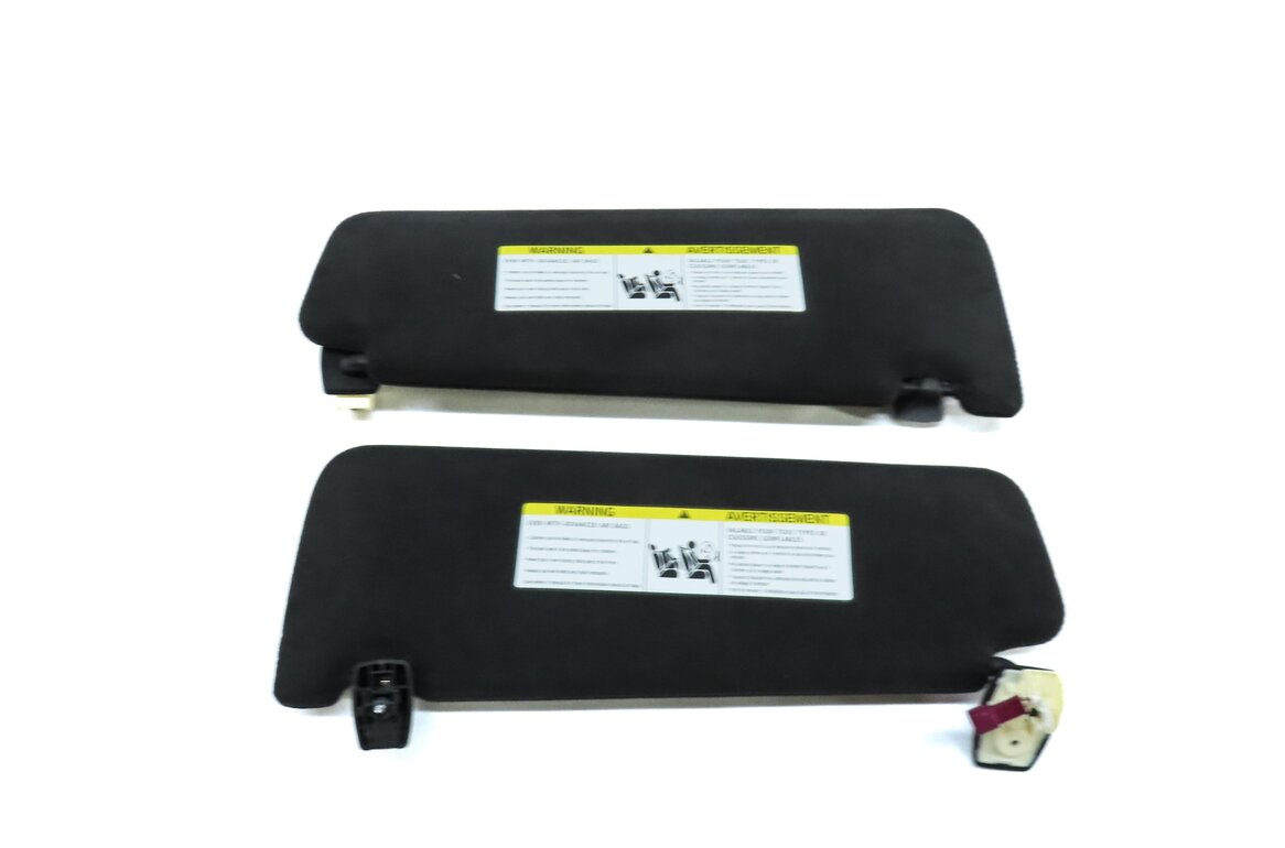 Thumbnail 5: 09-15 BMW 740i 750i 760i (F01 F02 F04) FRONT LEFT & RIGHT SUN VISOR SET (BLACK)