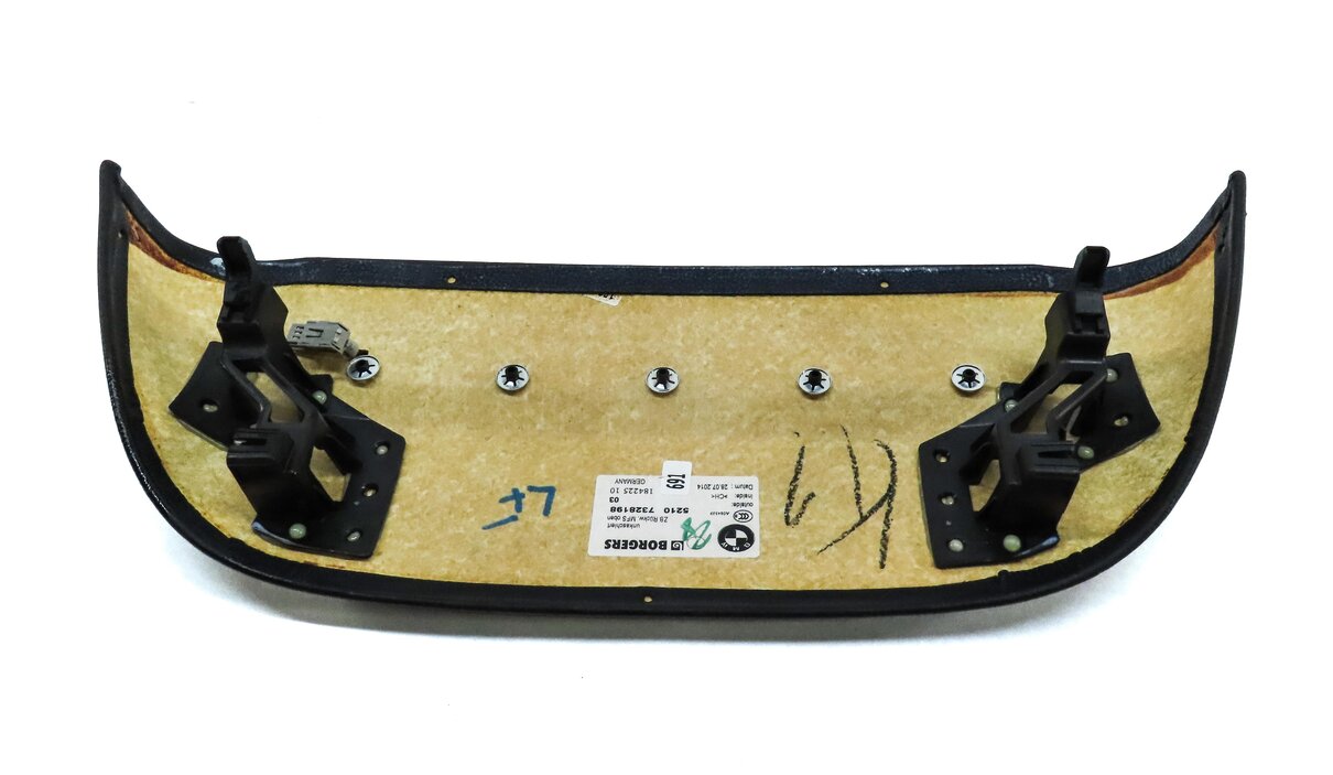 Thumbnail 6: 2015 BMW 750Li (F01) FRONT LEFT DRIVER SEAT BACK COVER TRIM (BLACK)
