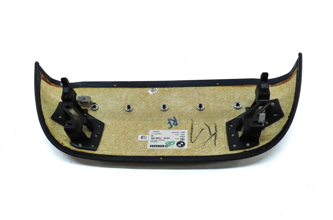 Thumbnail 6: 2015 BMW 750Li (F01) FRONT RIGHT PASSENGER SEAT BACK COVER TRIM (BLACK)