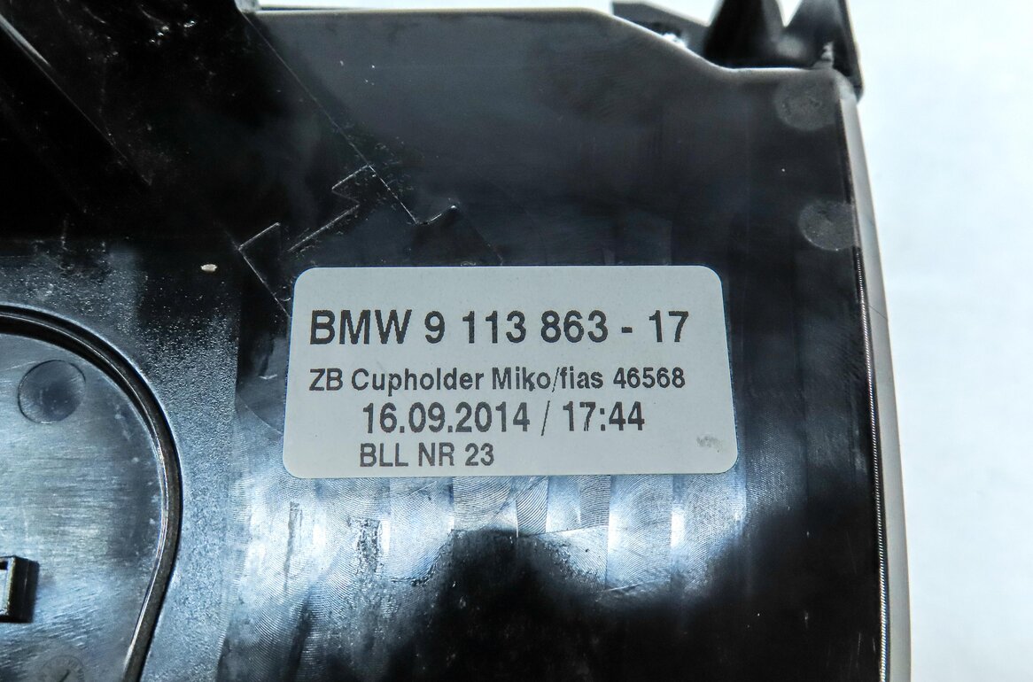 Thumbnail 6: 2015 BMW 750Li (F01) FRONT CENTER CONSOLE CUPHOLDER & TRIM (ANTHRACITE ASH WOOD)