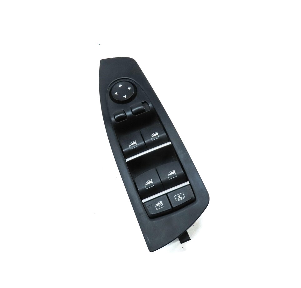 Thumbnail 3: 09-15 BMW 740i 750i 760i B7 (F01) DRIVER WINDOW SWITCH w/ SHADE & P-FOLD (BLACK)