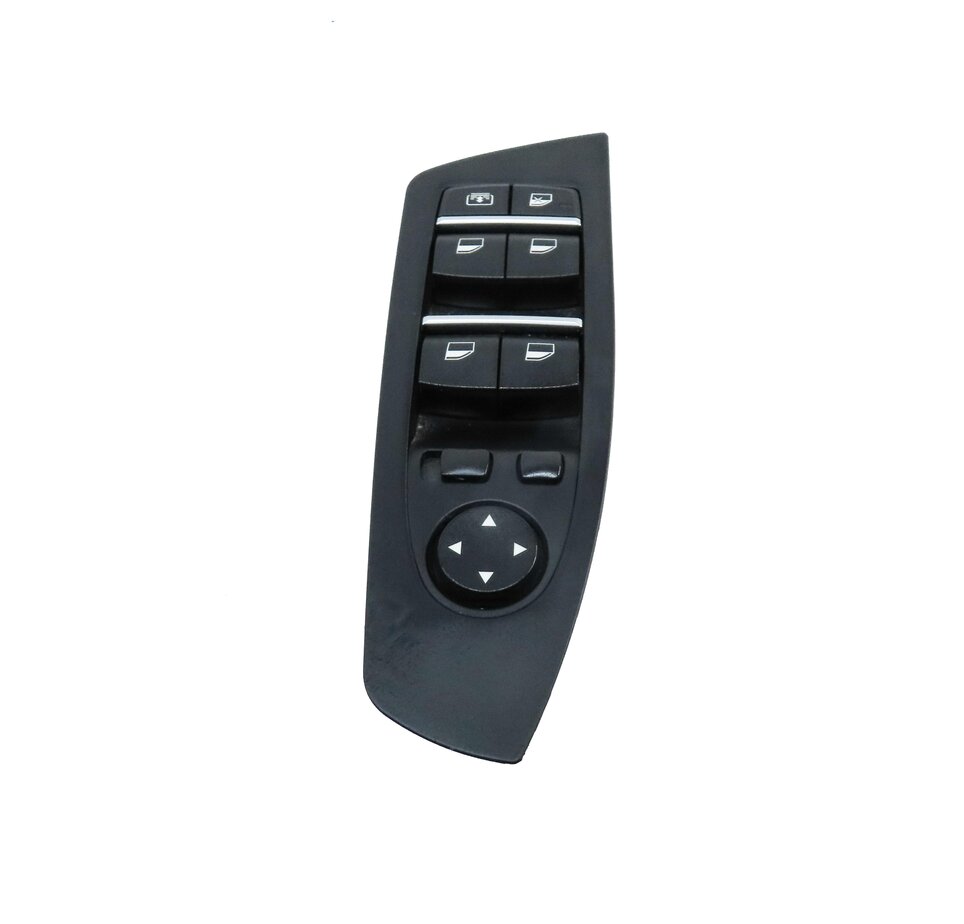 Thumbnail 4: 09-15 BMW 740i 750i 760i B7 (F01) DRIVER WINDOW SWITCH w/ SHADE & P-FOLD (BLACK)