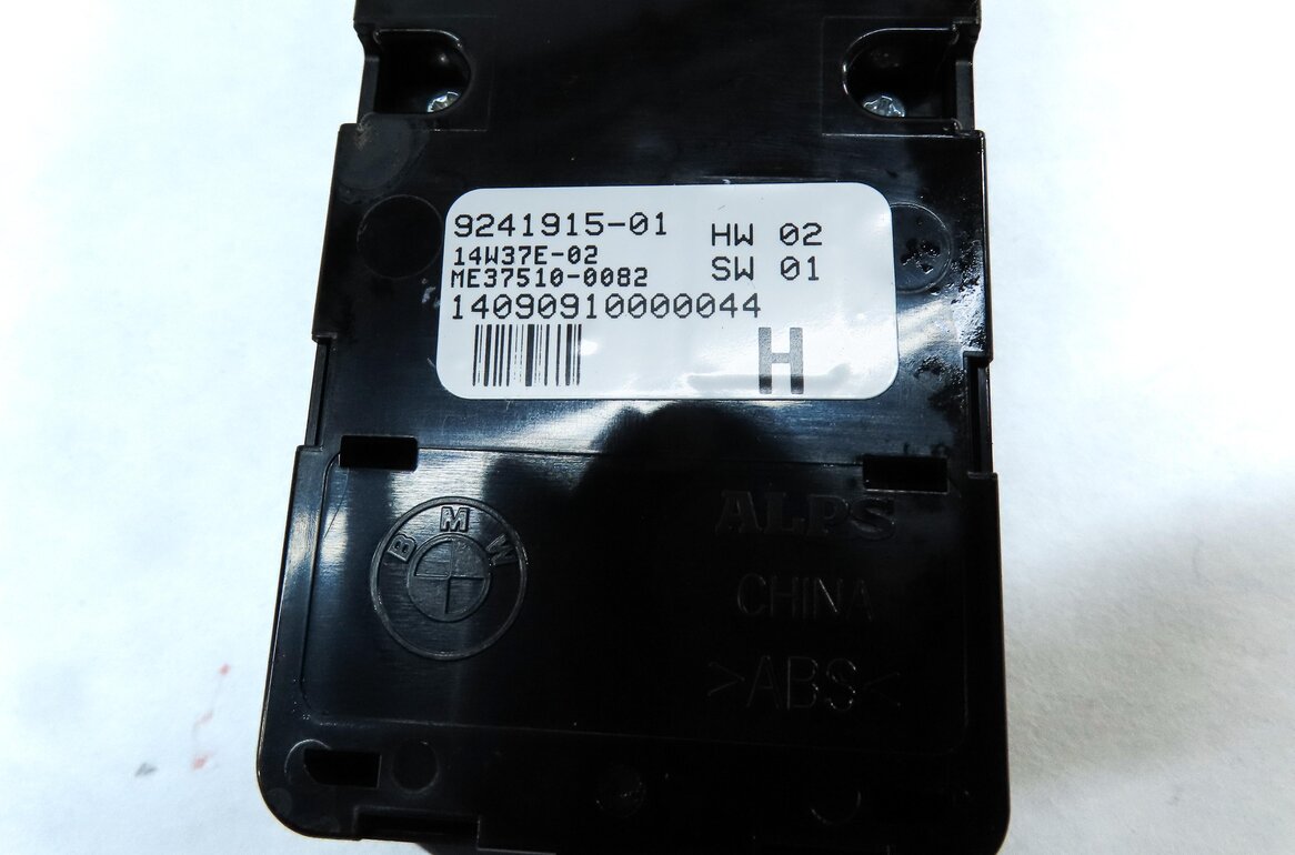 Thumbnail 6: 09-15 BMW 740i 750i 760i B7 (F01) DRIVER WINDOW SWITCH w/ SHADE & P-FOLD (BLACK)