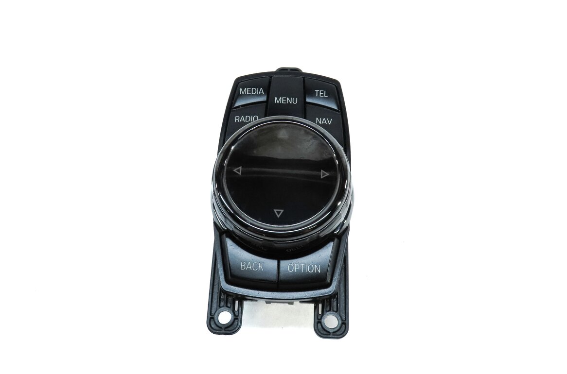 Thumbnail 2: 2015 BMW 750Li (F01) RADIO NAVIGATION iDRIVE MEDIA CONTROL KNOB (BLACK) (4 PIN)
