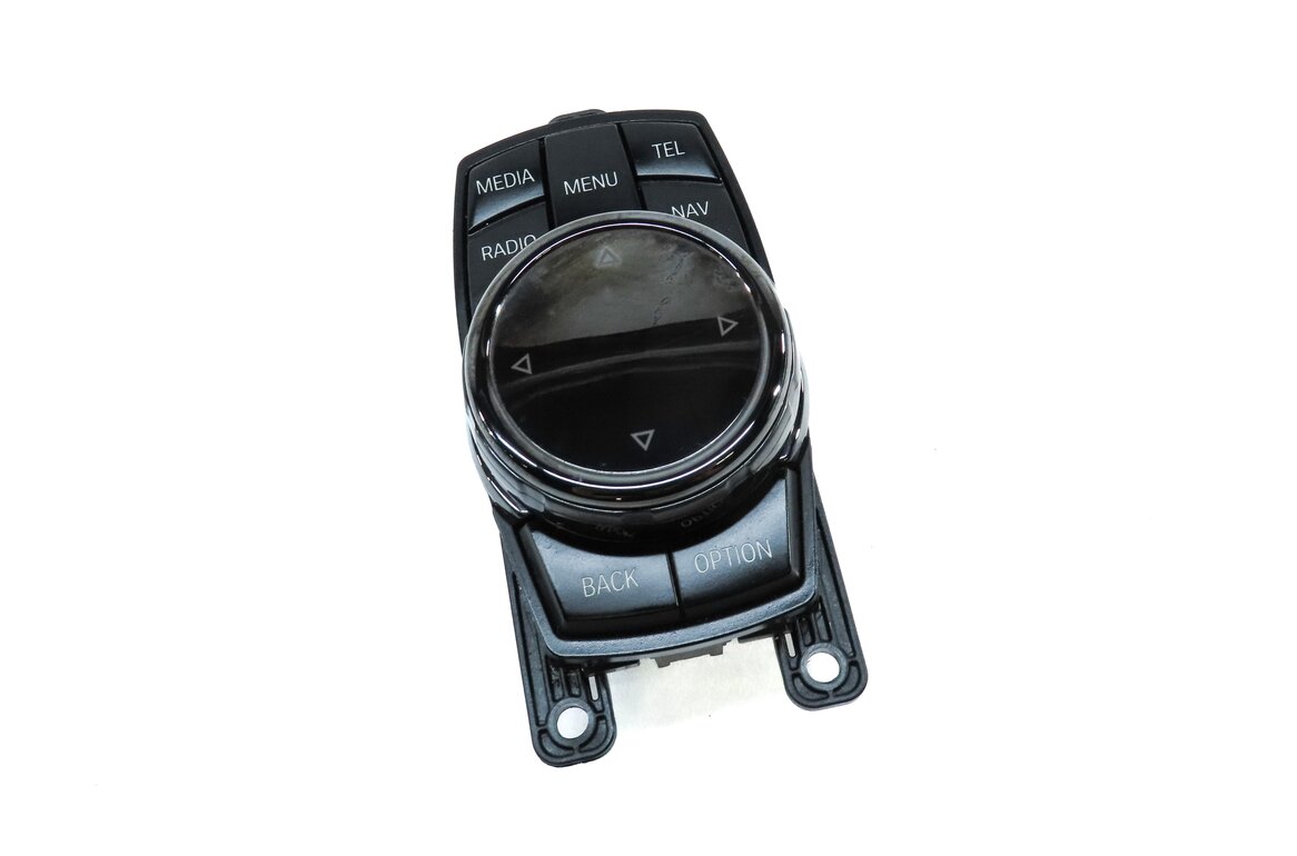 Thumbnail 3: 2015 BMW 750Li (F01) RADIO NAVIGATION iDRIVE MEDIA CONTROL KNOB (BLACK) (4 PIN)