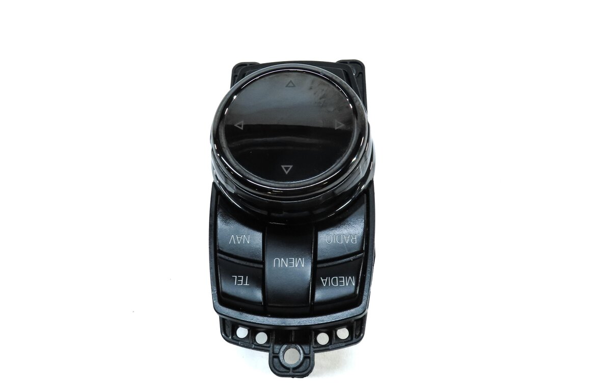Thumbnail 4: 2015 BMW 750Li (F01) RADIO NAVIGATION iDRIVE MEDIA CONTROL KNOB (BLACK) (4 PIN)