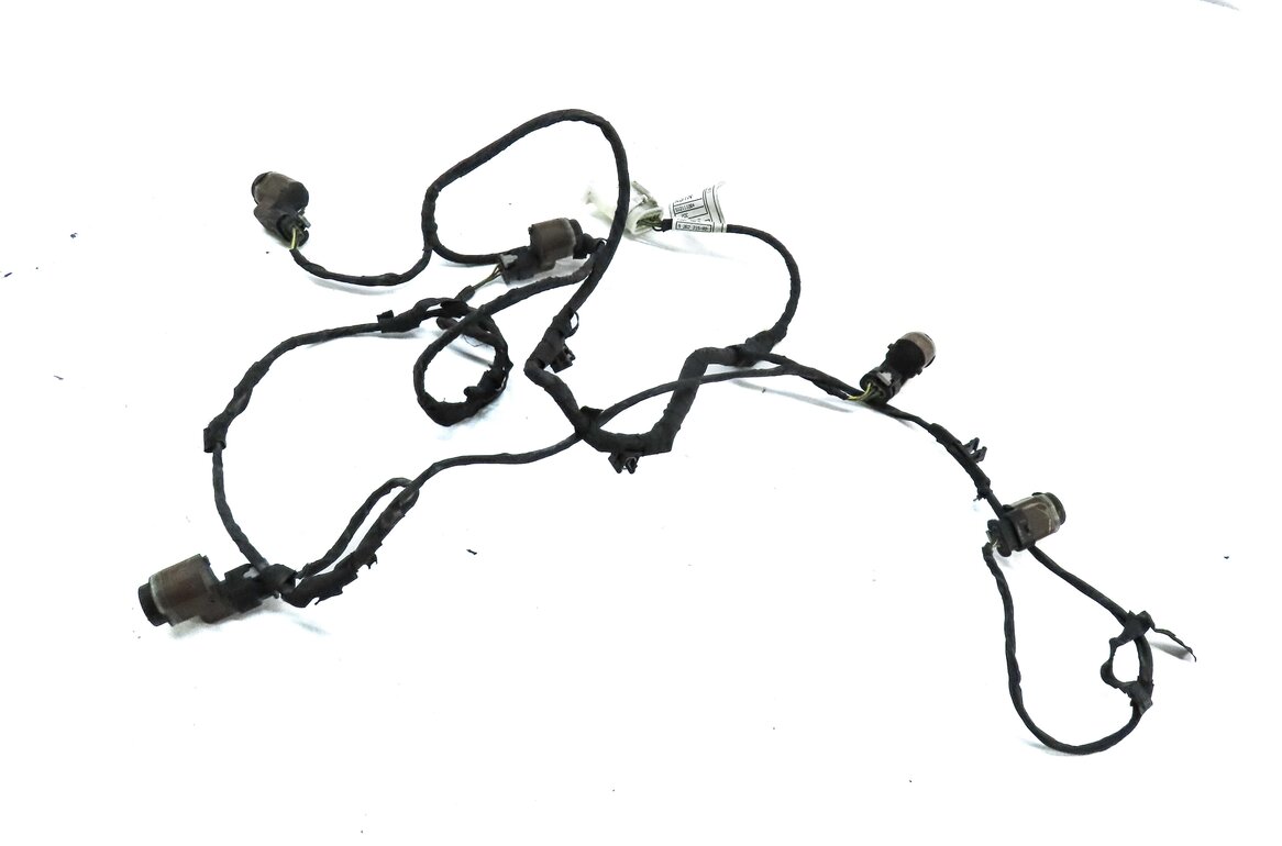 2015 BMW 750Li (F01) FRONT PARK ASSIST PDC SENSOR SET 4 (GREY) w/ WIRE HARNESS