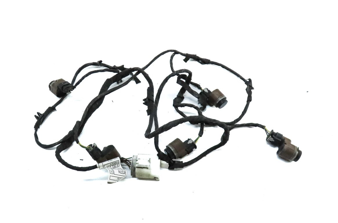 Thumbnail 4: 2015 BMW 750Li (F01) FRONT PARK ASSIST PDC SENSOR SET 4 (GREY) w/ WIRE HARNESS