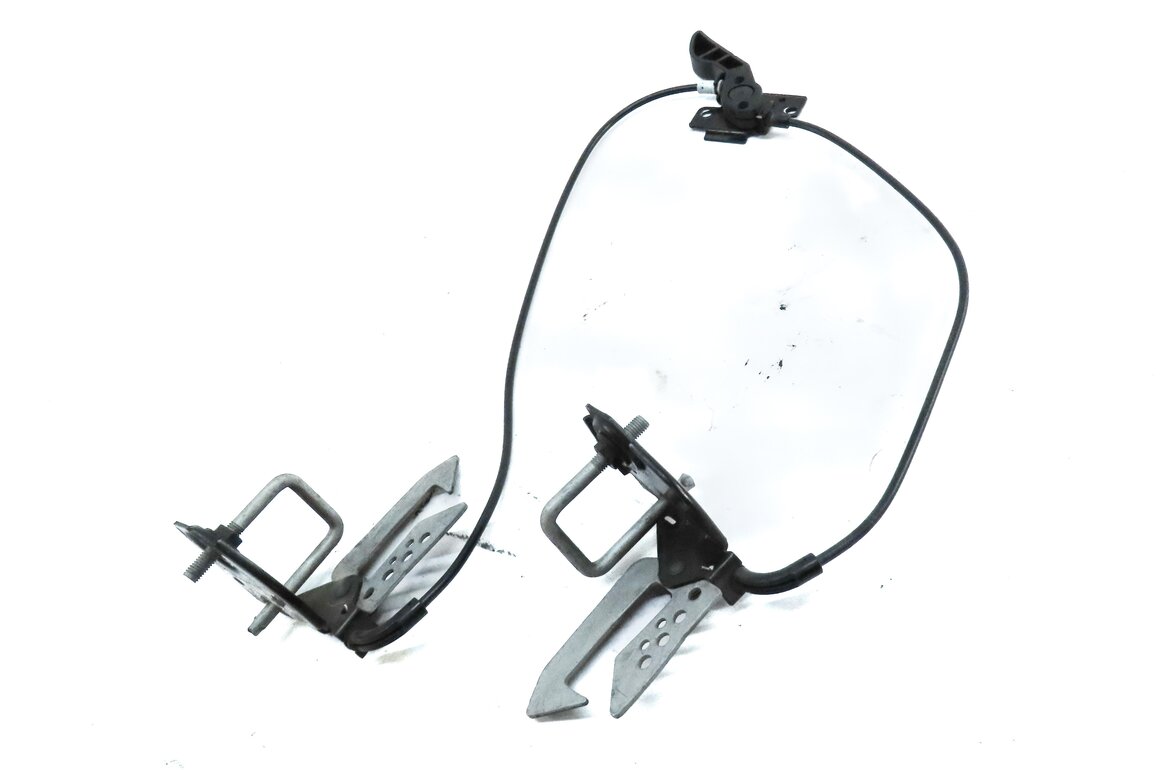 Thumbnail 2: 2015 BMW 750Li F01 HOOD SAFETY CATCH HOOK LATCH w/ RELEASE LEVER STRIKER & CABLE
