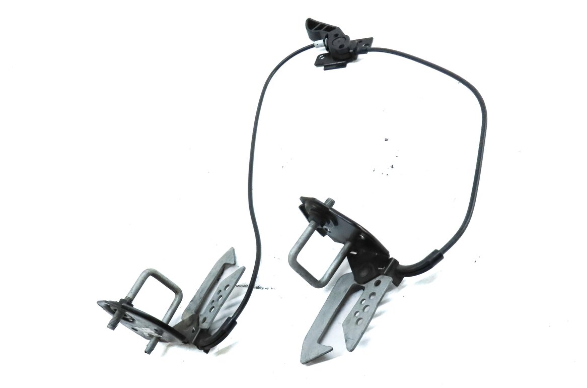 Thumbnail 3: 2015 BMW 750Li F01 HOOD SAFETY CATCH HOOK LATCH w/ RELEASE LEVER STRIKER & CABLE