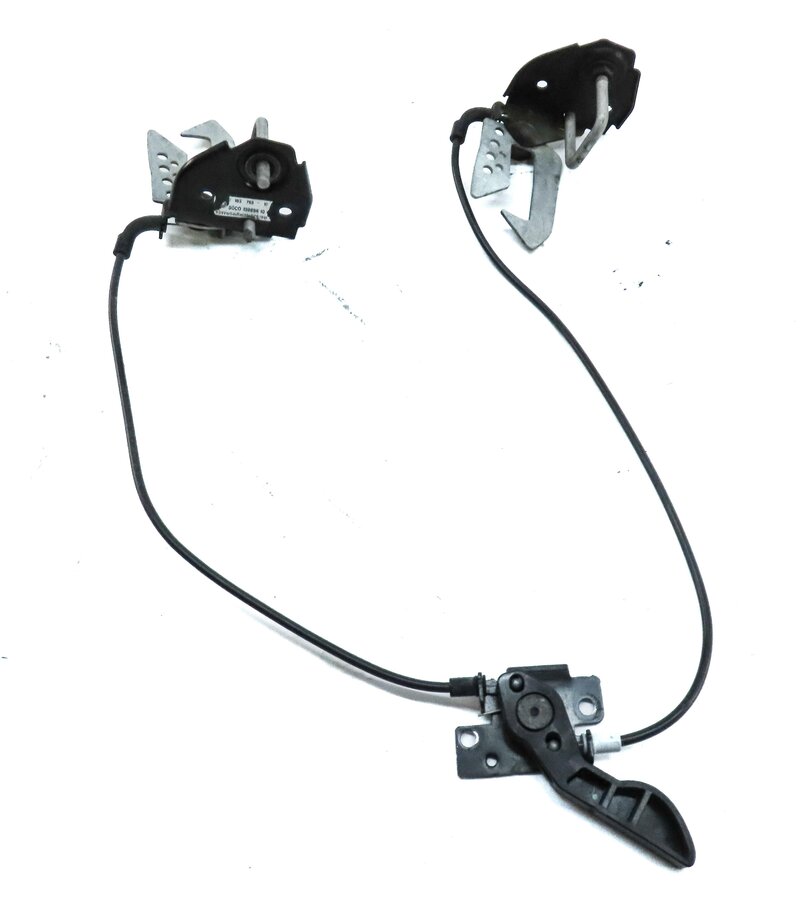 Thumbnail 4: 2015 BMW 750Li F01 HOOD SAFETY CATCH HOOK LATCH w/ RELEASE LEVER STRIKER & CABLE