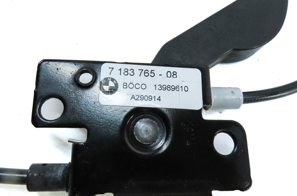 Thumbnail 7: 2015 BMW 750Li F01 HOOD SAFETY CATCH HOOK LATCH w/ RELEASE LEVER STRIKER & CABLE