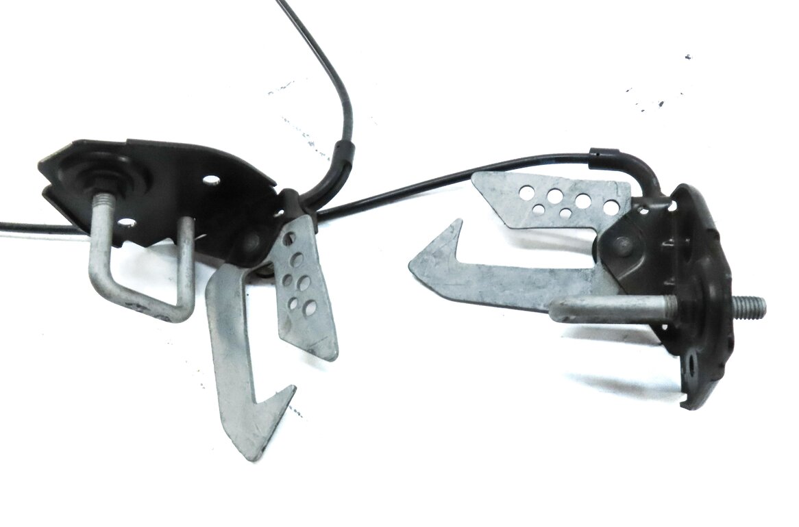 Thumbnail 8: 2015 BMW 750Li F01 HOOD SAFETY CATCH HOOK LATCH w/ RELEASE LEVER STRIKER & CABLE