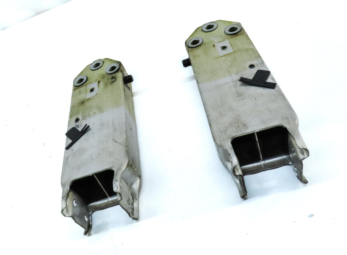 Thumbnail 3: 2015 BMW 750Li (F01) FRONT LEFT & RIGHT BUMPER REINFORCEMENT BAR BRACKET SET 2