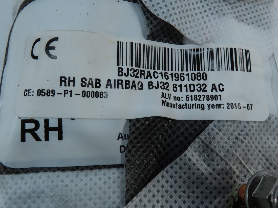 Thumbnail 5: 2012-2019 DISCOVERY SPORT EVOQUE (L538 L550) RIGHT FRONT PASSENGER SEAT AIRBAG