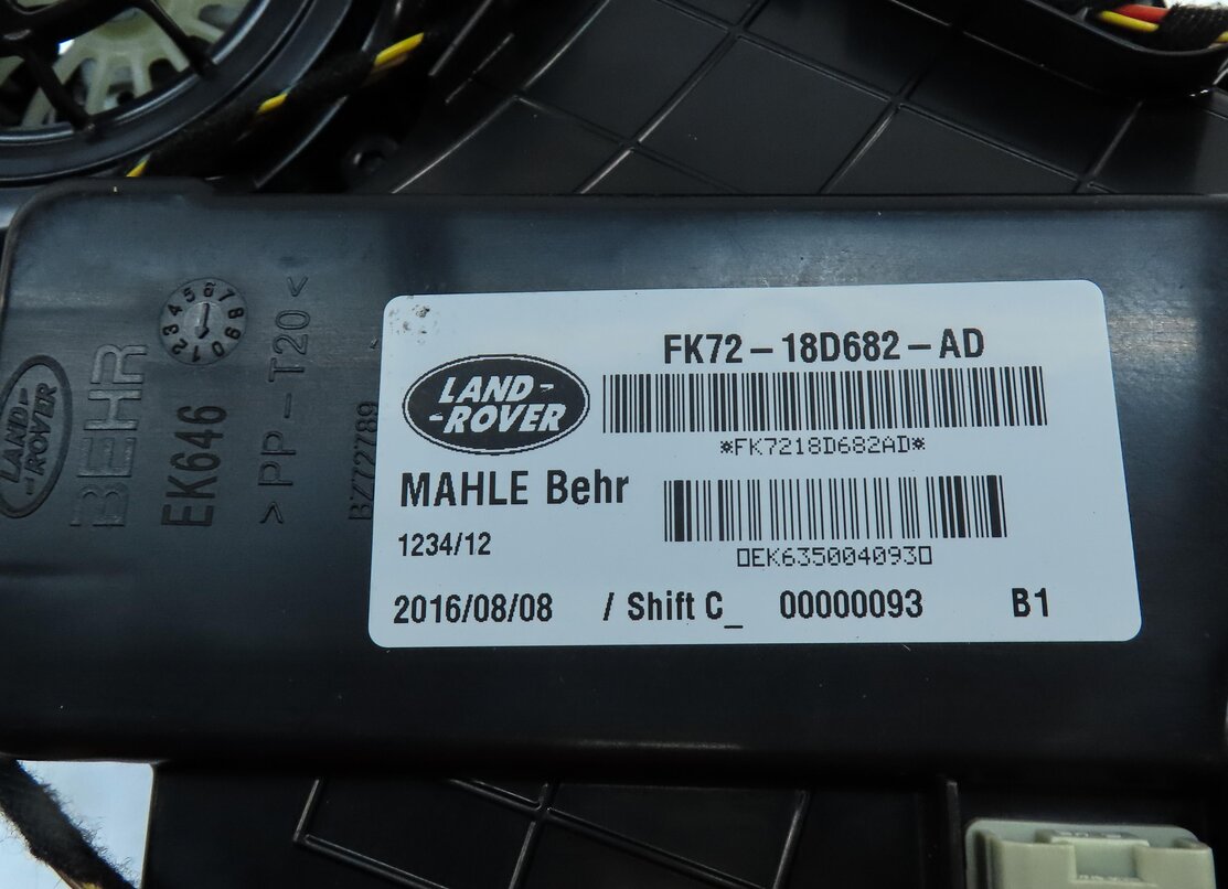 Thumbnail 9: 15-19 LAND ROVER DISCOVERY SPORT L550 REAR HVAC A/C HEATER BLOWER MOTOR ASSEMBLY