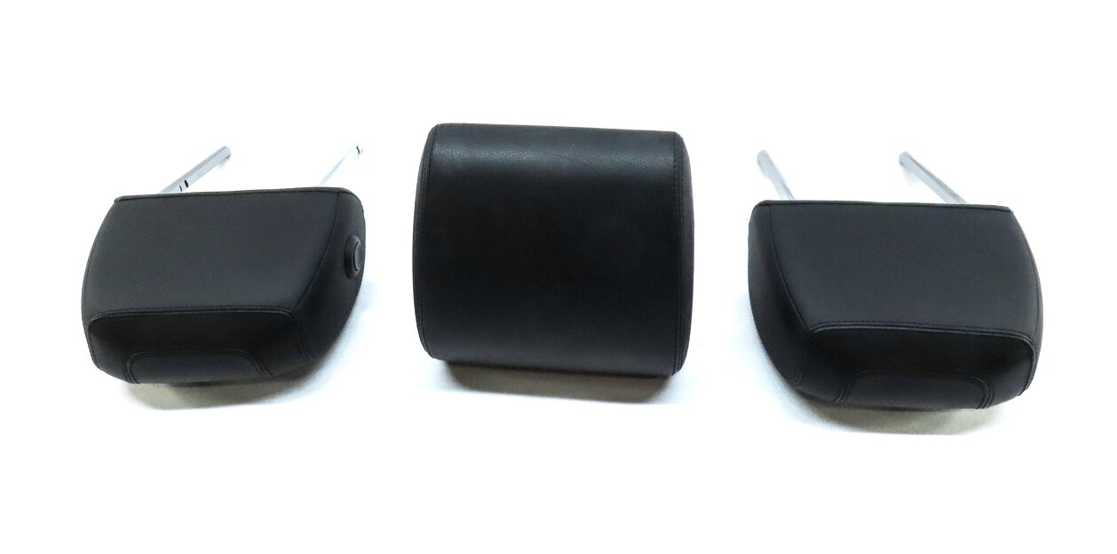 Thumbnail 4: 15-19 LAND ROVER DISCOVERY SPORT L550 REAR LEFT RIGHT CENTER HEADREST SET3 BLACK