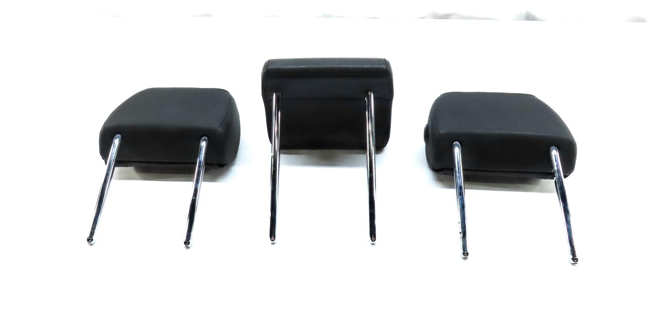Thumbnail 5: 15-19 LAND ROVER DISCOVERY SPORT L550 REAR LEFT RIGHT CENTER HEADREST SET3 BLACK