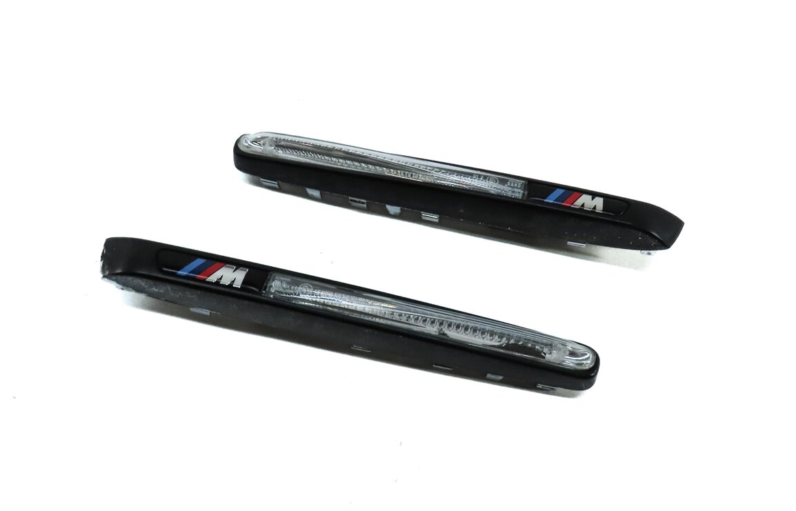 10-13 BMW X5M ///M (E70) FRONT LEFT & RIGHT FENDER SIGNAL MARKER LIGHT LAMP SET2