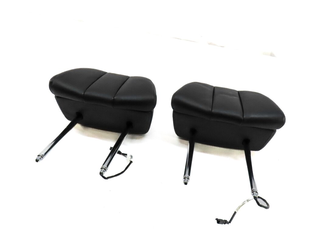 2013 BMW X5M (E70) FRONT LEFT & RIGHT HEADREST SET M SPORT ///M EMBOSSED (BLACK)