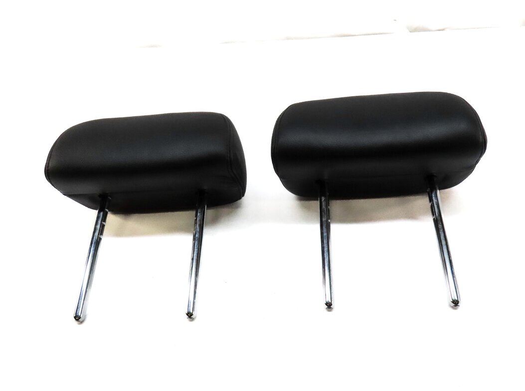 Thumbnail 2: 2013 BMW X5 M X5M ///M E70 REAR 2ND ROW LEFT & RIGHT HEADREST SET BLACK LEATHER