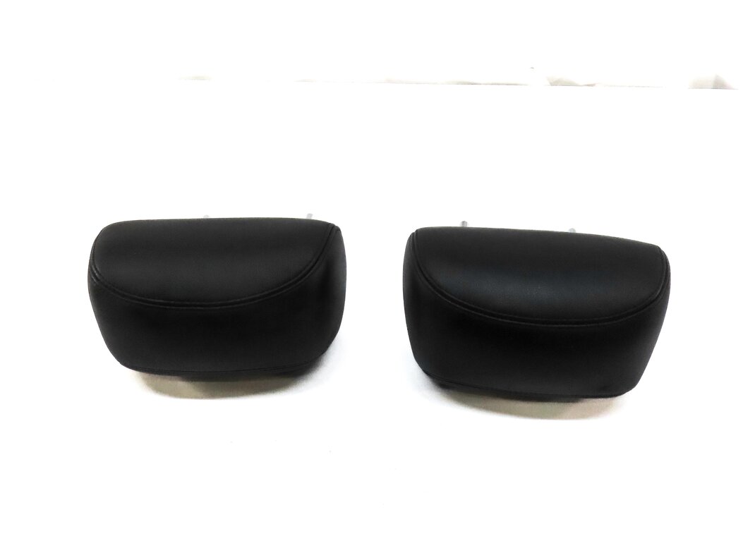 Thumbnail 4: 2013 BMW X5 M X5M ///M E70 REAR 2ND ROW LEFT & RIGHT HEADREST SET BLACK LEATHER
