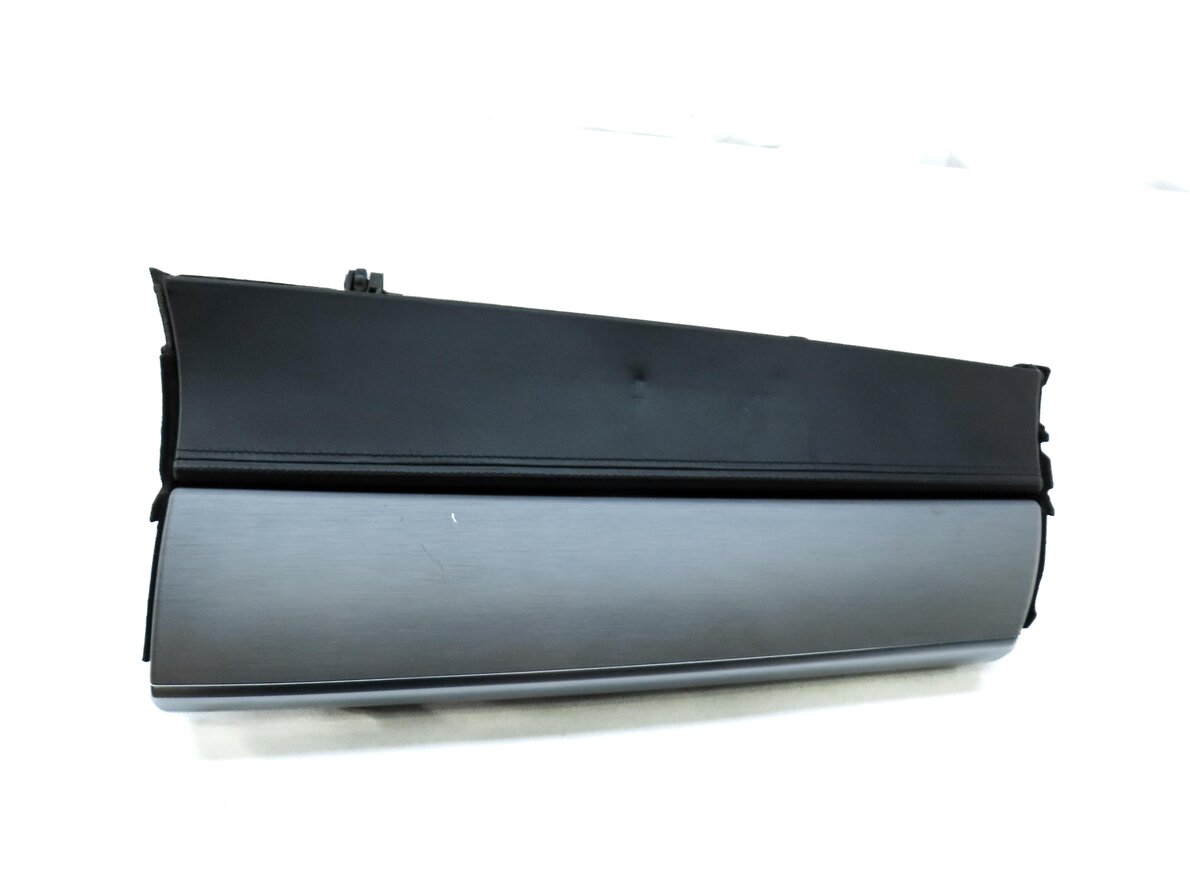 Thumbnail 2: 2013 BMW X5 M X5M ///M E70 FRONT RIGHT DASH GLOVE BOX (BLACK & BRUSHED ALUMINUM)