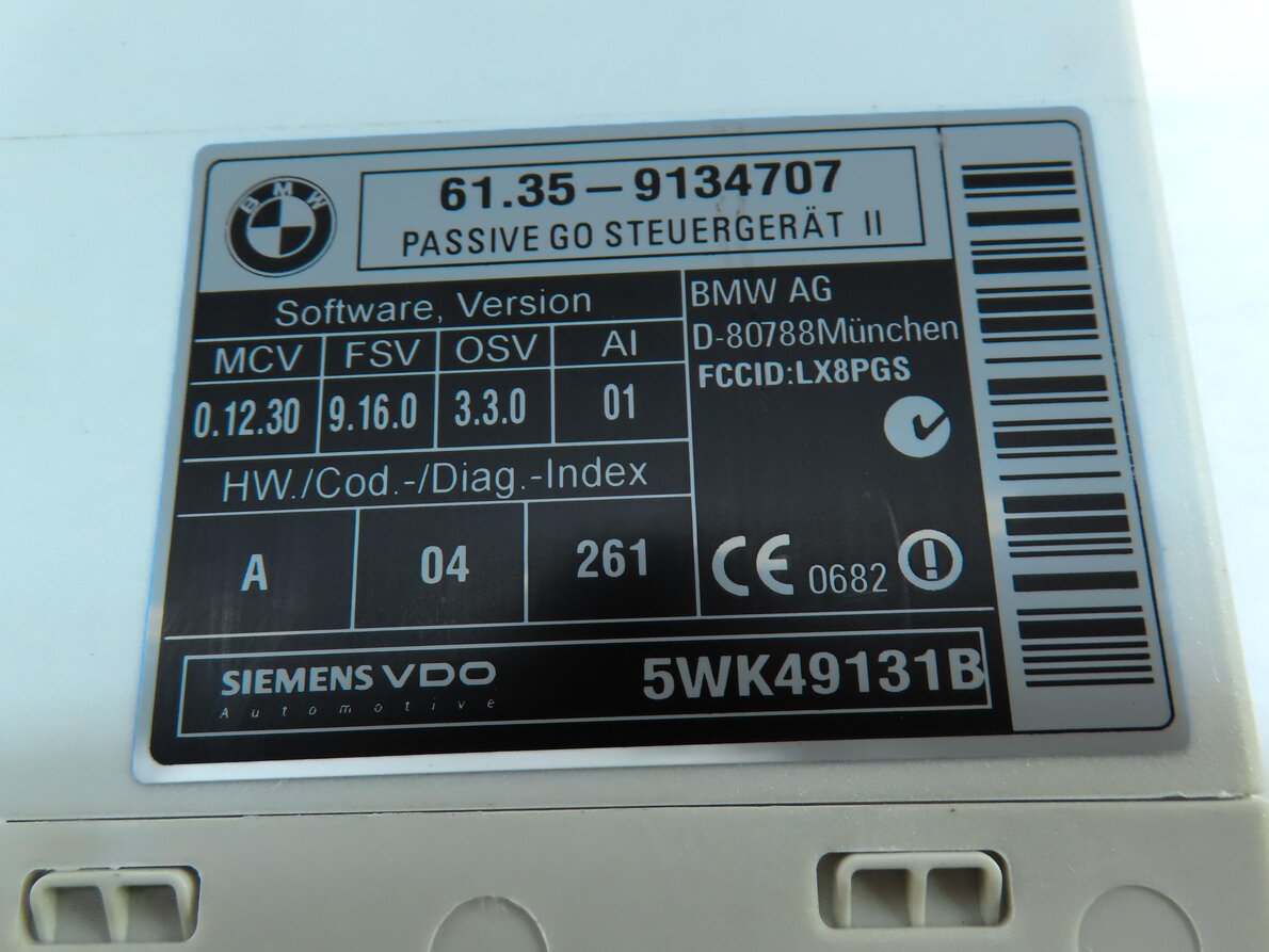 Thumbnail 6: 07-14 BMW 5 X5 X6M SERIES (E60 E70 E71) KEYLESS ENTRY PASSIVE GO CONTROL MODULE