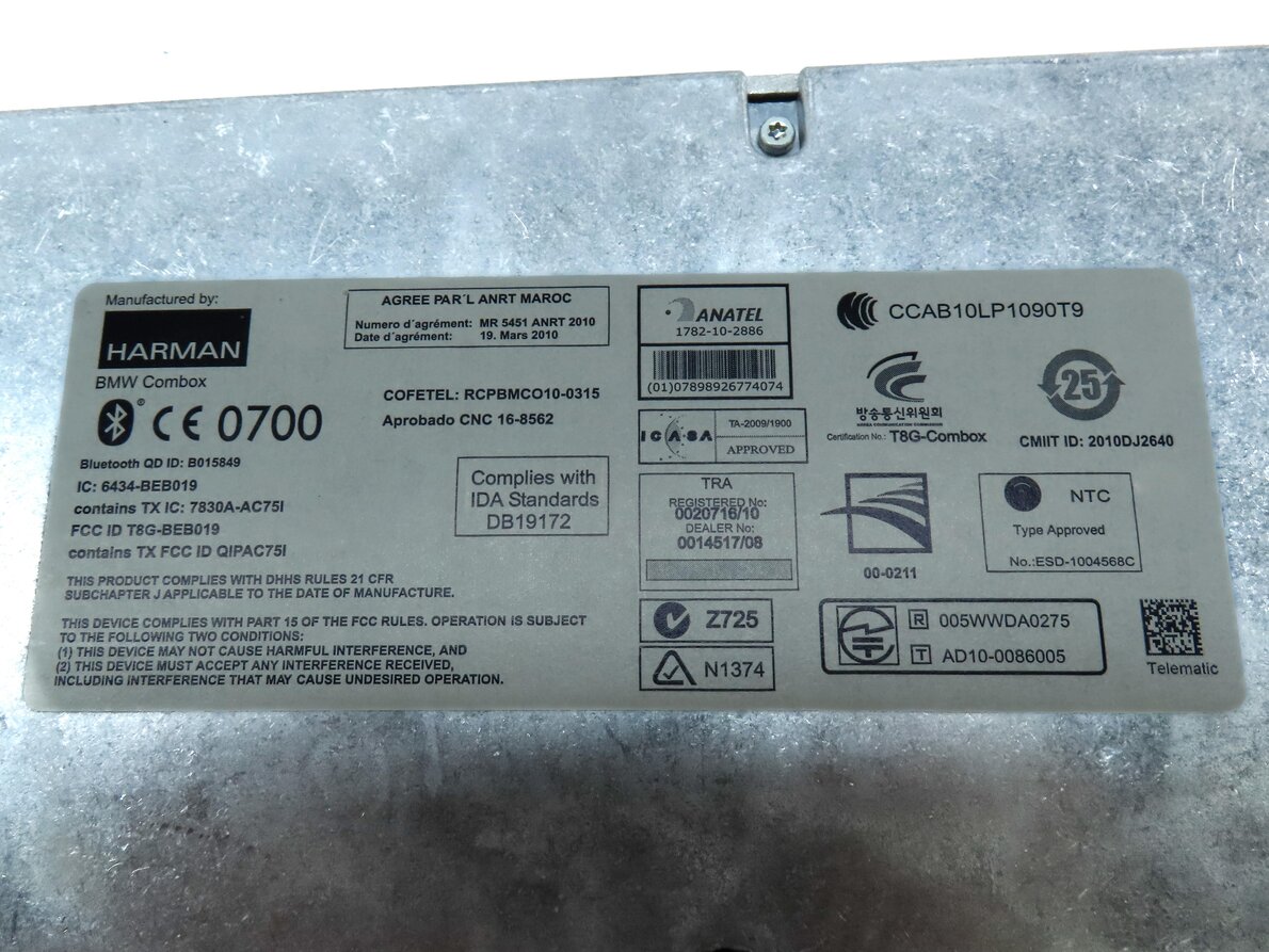 Thumbnail 5: 2013 BMW X5 M X5M ///M (E70) BLUETOOTH TELEMATICS CELL PHONE CONNECT COMBOX