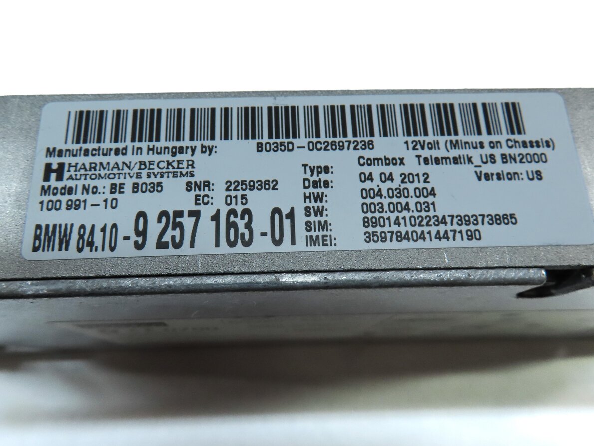 Thumbnail 6: 2013 BMW X5 M X5M ///M (E70) BLUETOOTH TELEMATICS CELL PHONE CONNECT COMBOX