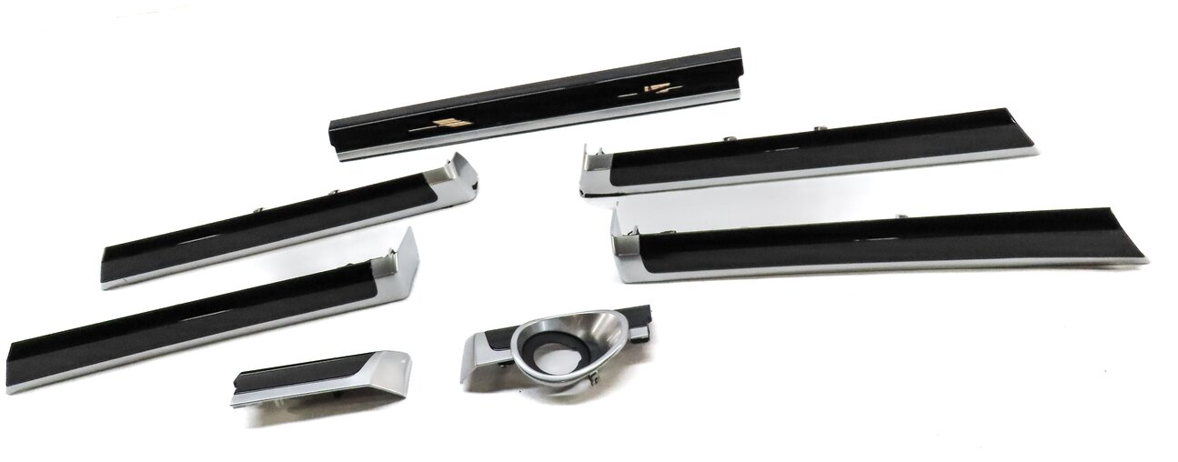 Thumbnail 2: 2014 PORSCHE CAYENNE HYBRID (958) FRONT REAR LEFT RIGHT TRIM SET 7 (PIANO BLACK)
